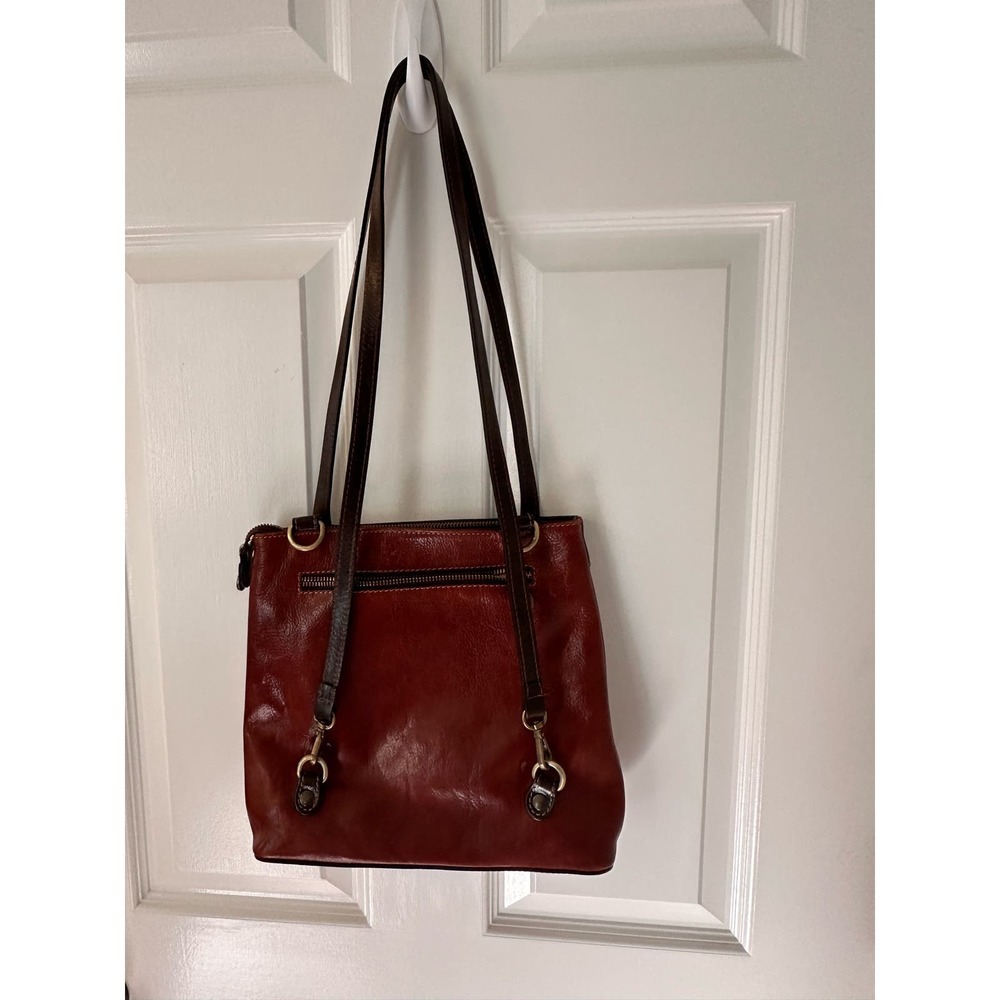 leather handbag,red leather backpack - Picture 6 of 12